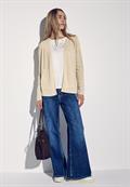 Strick-Look Jacke cotton beige