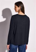 Strick-Look Jacke deep blue