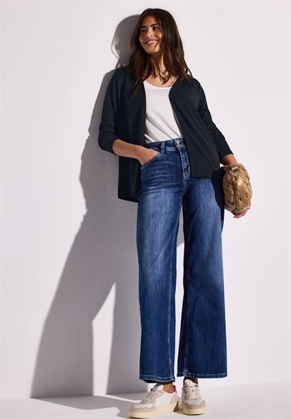 Strick-Look Jacke deep blue