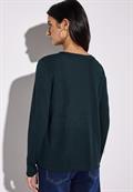 Strick-Look Jacke hunter green