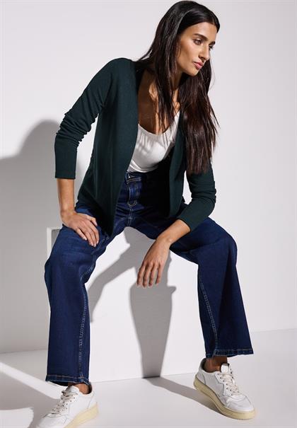 Strick-Look Jacke hunter green
