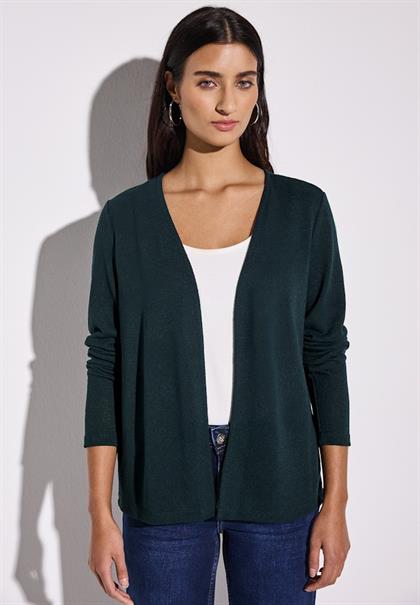 Strick-Look Jacke hunter green