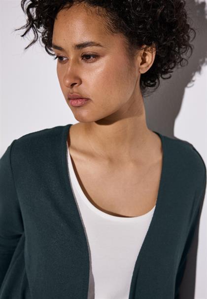 Strick-Look Jacke hunter green