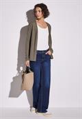 Strick-Look Jacke stone brown