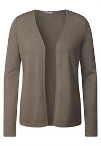 Strick-Look Jacke stone brown