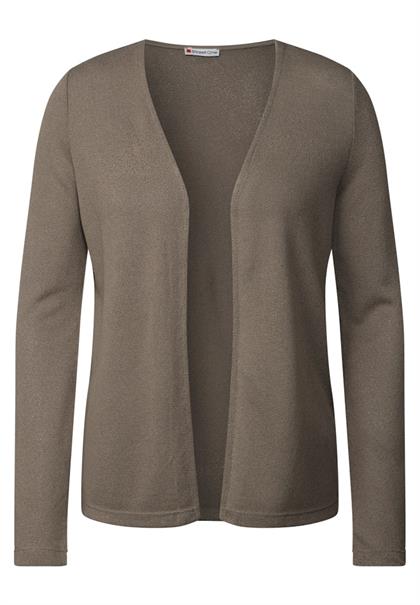 Strick-Look Jacke stone brown