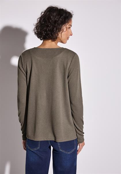 Strick-Look Jacke stone brown