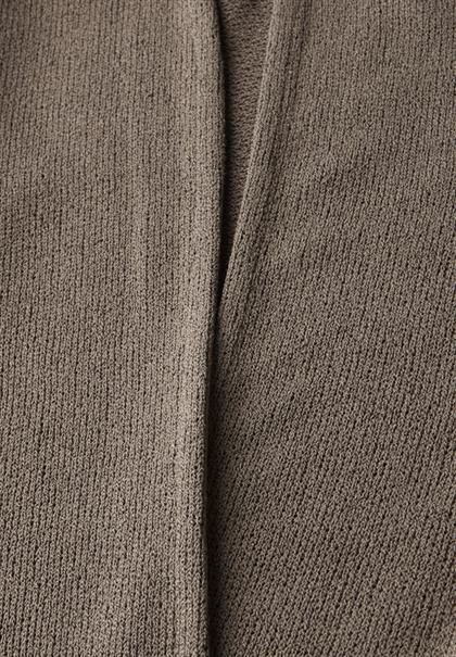 Strick-Look Jacke stone brown