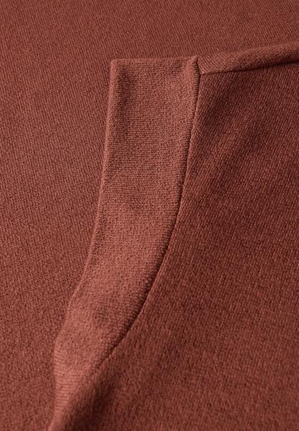 Strick-Look Kleid sienna brown