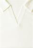 Strick-Look Poloshirt off white