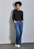 Strick-Look Shirt deep tint blue