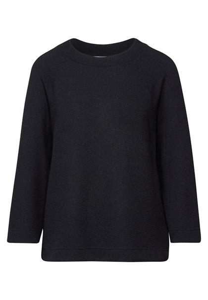 Strick-Look Shirt deep tint blue