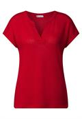 Strick-Look Shirt glory red