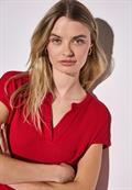 Strick-Look Shirt glory red