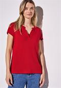 Strick-Look Shirt glory red