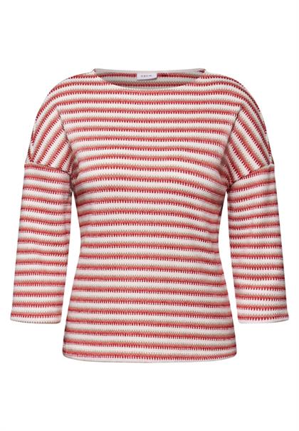 Strick-Look Shirt granita red