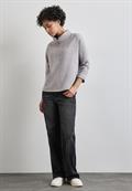 Strick-Look Shirt mit Kragen heather grey mel.