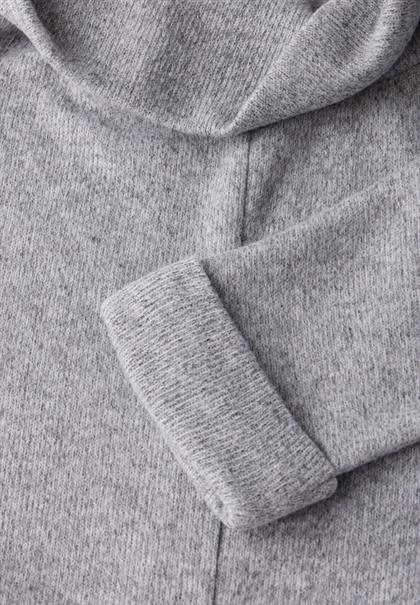 Strick-Look Shirt mit Kragen heather grey mel.