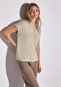 Strick-Look Shirt moonstone sand