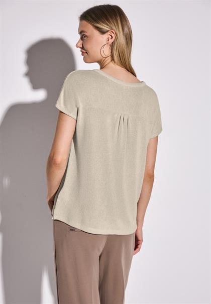 Strick-Look Shirt moonstone sand
