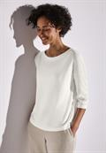 Strick-Look Shirt off white