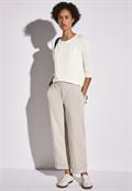 Strick-Look Shirt off white