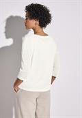 Strick-Look Shirt off white
