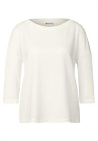 Strick-Look Shirt off white