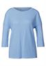 Strick-Look Shirt serenity blue