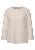 Strick-Look Shirt smooth sand beige