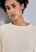 Strick-Look Shirt smooth sand beige