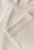 Strick-Look Shirt smooth sand beige