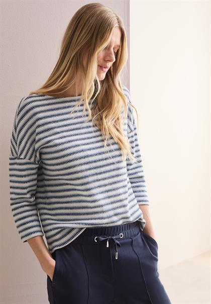 Strick-Look Shirt universal blue