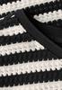 Strick-Look Streifenshirt black