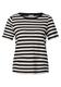Strick-Look Streifenshirt black