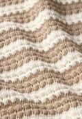Strick-Look Streifenshirt safari beige
