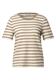 Strick-Look Streifenshirt safari beige