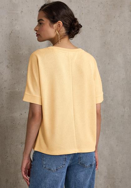 Strick-Look T-Shirt blend yellow