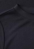 Strick-Look T-Shirt dark void blue