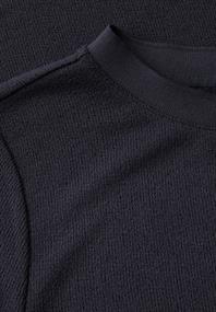 Strick-Look T-Shirt dark void blue