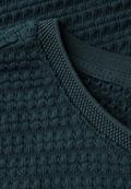 Strick-Look T-Shirt hunter green