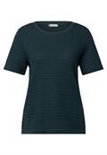 Strick-Look T-Shirt hunter green