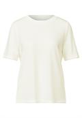 Strick-Look T-Shirt off white