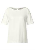 Strick-Look T-Shirt off white