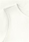 Strick-Look T-Shirt off white