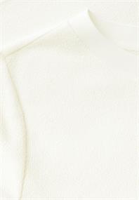 Strick-Look T-Shirt off white