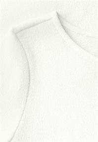 Strick-Look T-Shirt off white