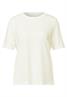 Strick-Look T-Shirt off white