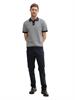 Strick-Poloshirt aus Baumwolle navy white fancy stripe