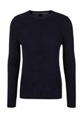 Strick-Pullover blau